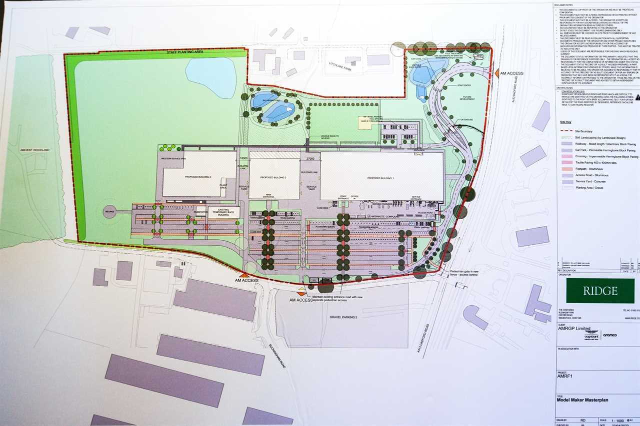 Aston Martin F1 factory layout