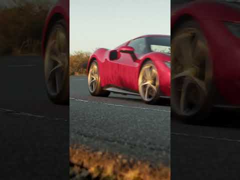 Golden hour drive with the #Ferrari296GTB. #Japan #Ferrari