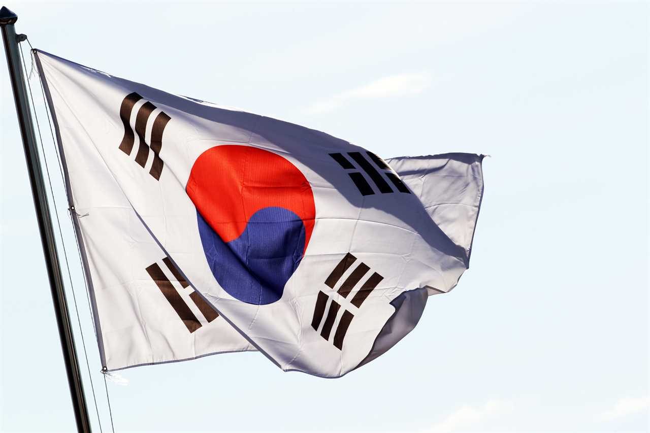 South Korea F1 flag