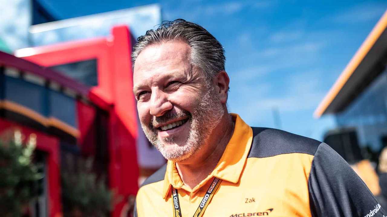 McLaren CEO Zak Brown. Spa August 2022.