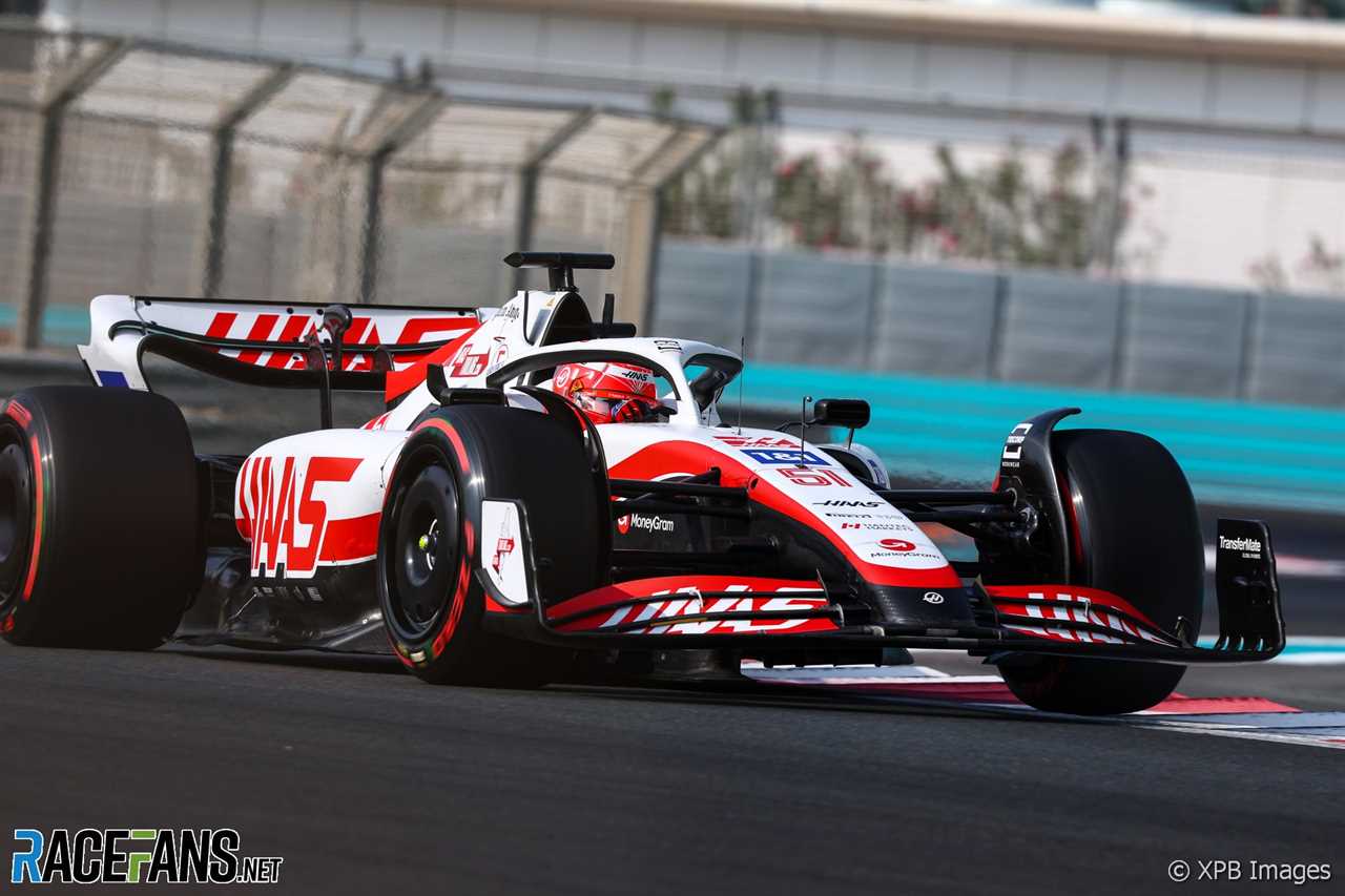 Pietro Fittipaldi, Haas, Yas Marina, 2022 post-season test