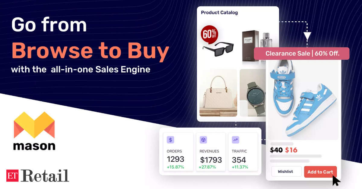 Mason offers an all-in-one sales engine to help online retailers break free from the Amazon tax, Retail News, ET Retail