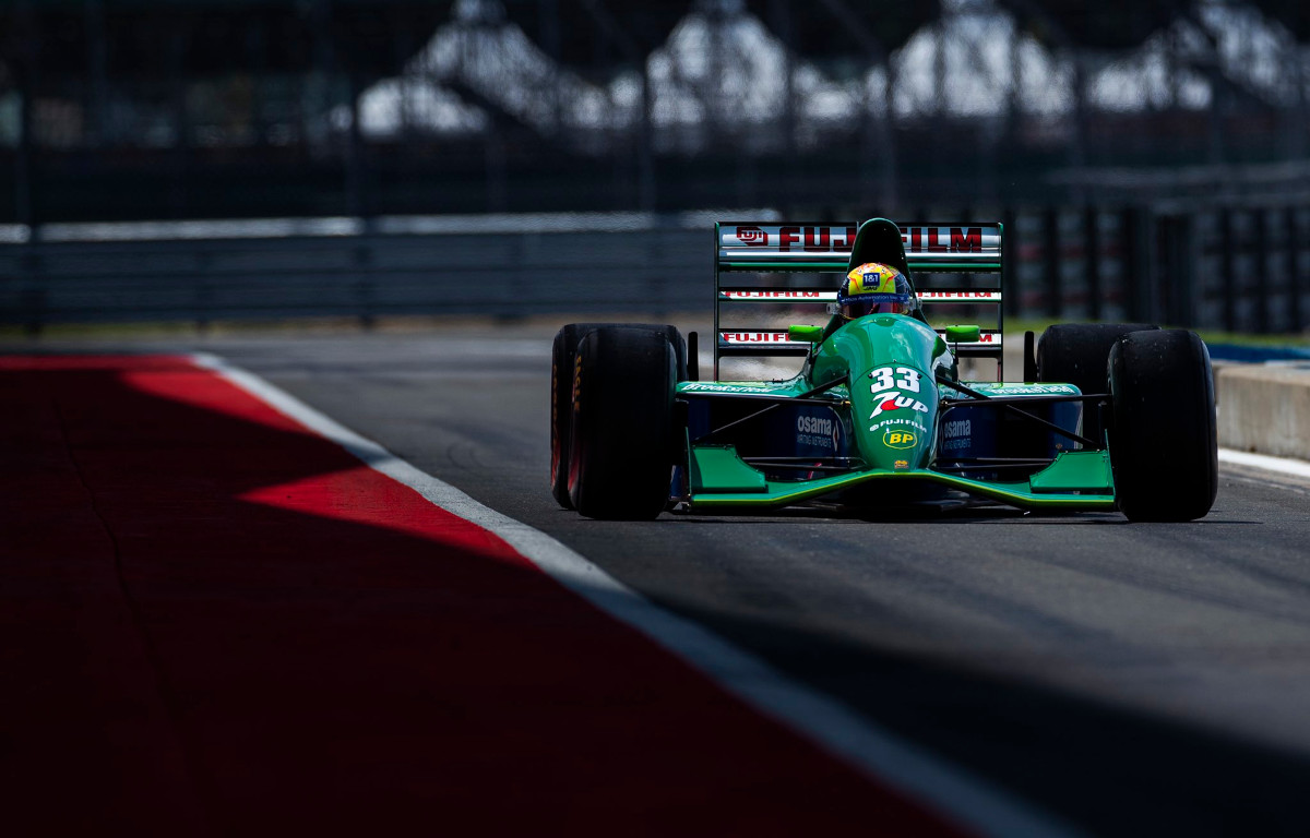 Mick Schumacher drives father's legendary Jordan 191