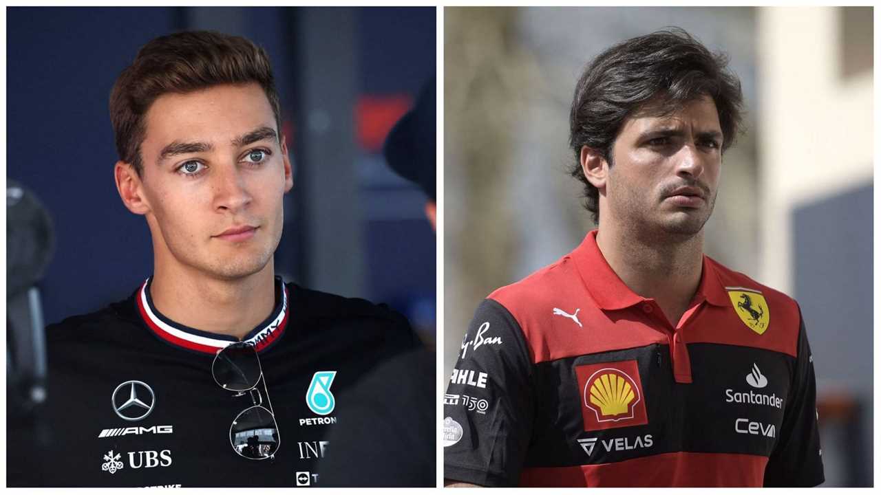 George Russell and Carlos Sainz