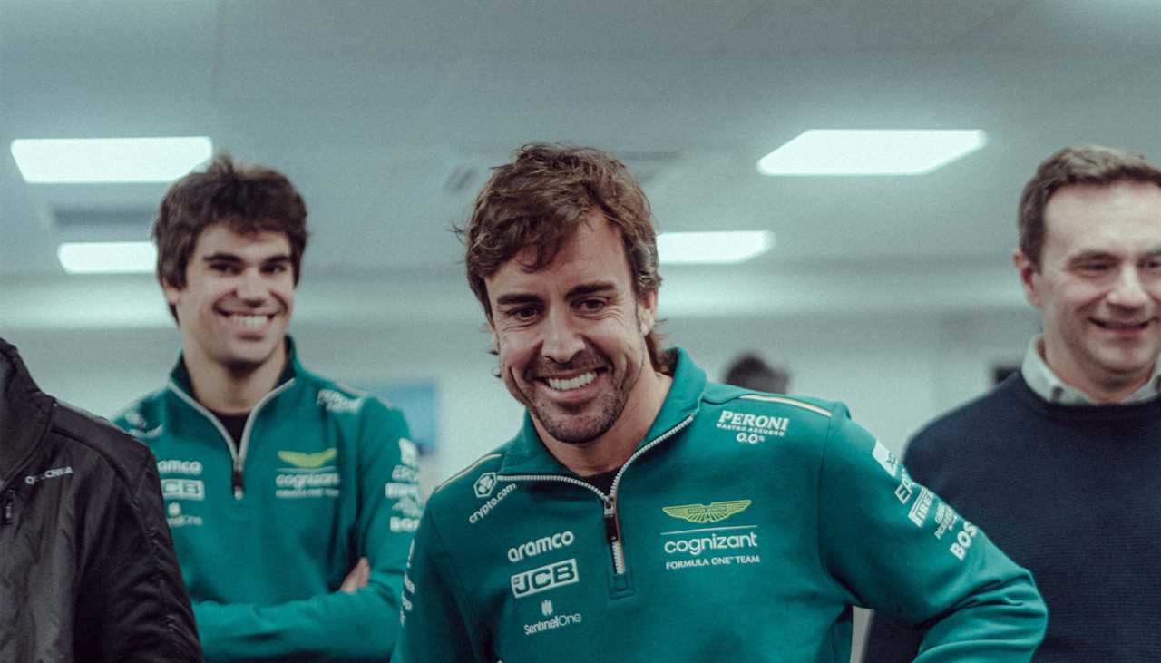 Fernando Alonso's first day at AMF1