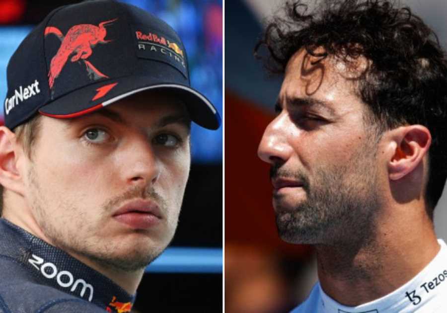 Daniel Ricciardo warned off by Max Verstappen after Red Bull return