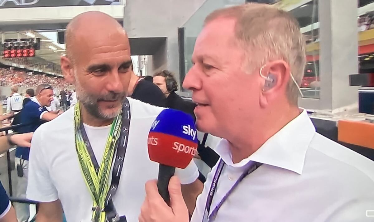 Martin Brundle 'thrown out' of F1 grid walk interview with Man City boss Pep Guardiola |  F1 |  Sports