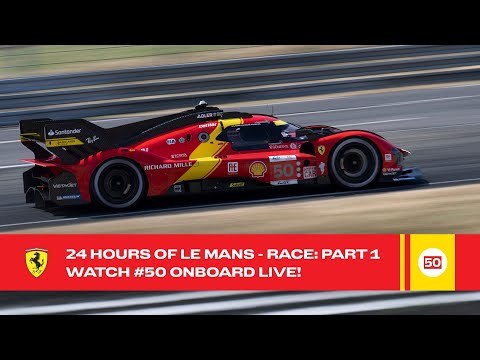 Ferrari Hypercar | Onboard the #50 LIVE race action at 24 Hours of Le Mans 2023 | FIA WEC