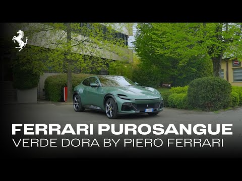 The #FerrariPurosangue in Verde Dora by Piero Ferrari