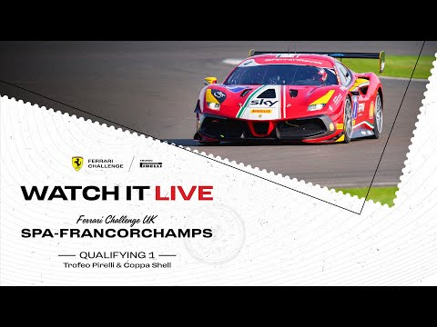 Ferrari Challenge UK - Spa-Francorchamps, Qualifying 1 Trofeo Pirelli & Coppa Shell