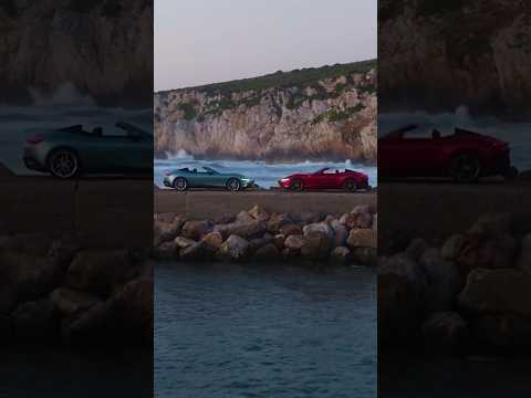 Double #FerrariRomaSpider, double beauty. #Ferrari #Sardinia