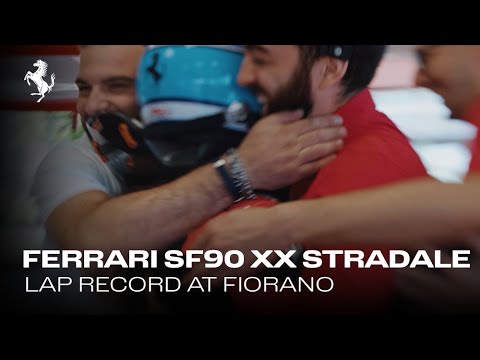 The Ferrari SF90 XX Stradale sets a lap record at Fiorano