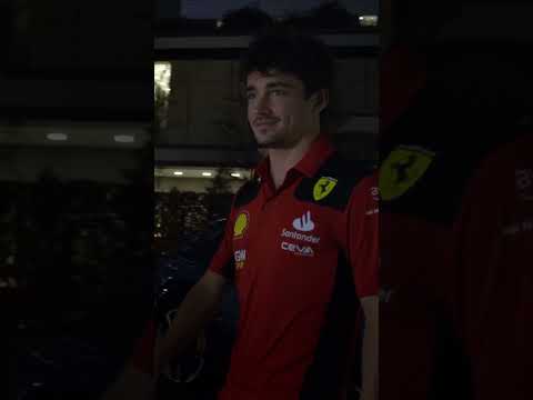 A night to remember with Charles Leclerc. #DrivingFerrari #Tokyo #FerrariPurosangue #Ferrari