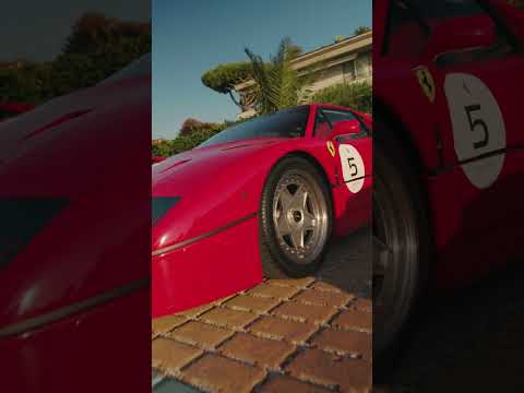 Savour every moment as the #FerrariF40 commands attention.#FerrariLegacyTour #DrivingFerrari