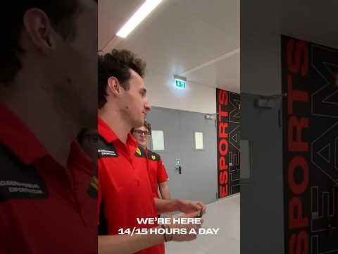 How many hours a day do #FerrariEsports 🎮 train? #CharlesLeclerc #shorts