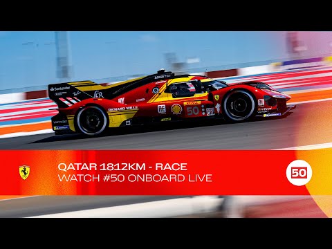 Ferrari Hypercar | Onboard the #50 LIVE race action at QATAR 1812 KM 2024 | FIA WEC