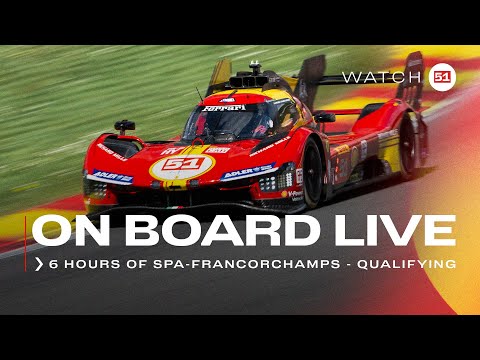 Onboard car #51 for QUALI at 6H of Spa | Ferrari Hypercar