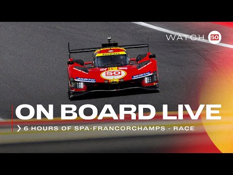 Onboard the #50 LIVE race action at 6H of Spa 2024 | Ferrari Hypercar | FIA WEC