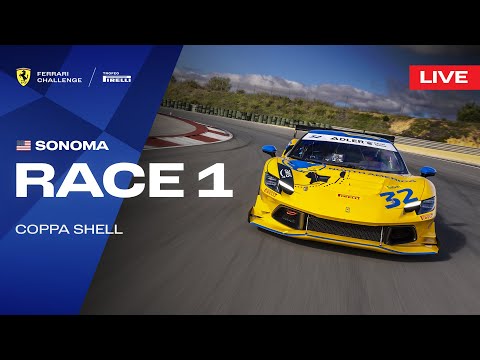LIVE Ferrari Challenge North America - Sonoma, Race 1 - Coppa Shell