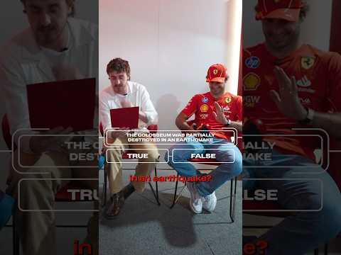 More drama than the Colosseum ⚔️🤣Watch the full video now! #ScuderiaFerrari #F1Shorts