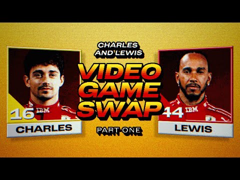 Charles Leclerc and Lewis Hamilton Play Retro Video Games