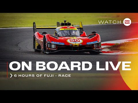 Ferrari Hypercar | Onboard the #50 LIVE race action at 6H of Fuji 2024 | FIA WEC