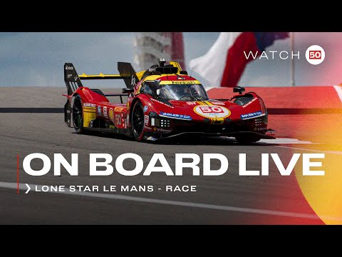 Ferrari Hypercar | Onboard the #50 LIVE race action at 6H COTA 2024 | FIA WEC