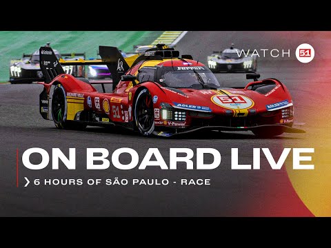 WEC Onboard the #51 LIVE race action at 6H São Paulo 2024 | Ferrari Hypercar