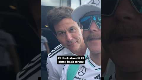 Toto Wolff out of nowhere!!!
