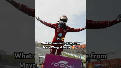 MAYA WINS AT HOME!!!! 🔥 🇳🇱 #F1 #F1Academy #F1Shorts