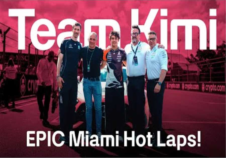 Kimi Takes His Dad and Team for EPIC Miami Hot Laps!