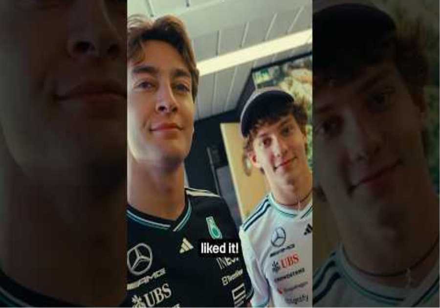 Kimi and George’s CHAOTIC Monaco garage tour 😂 #f1