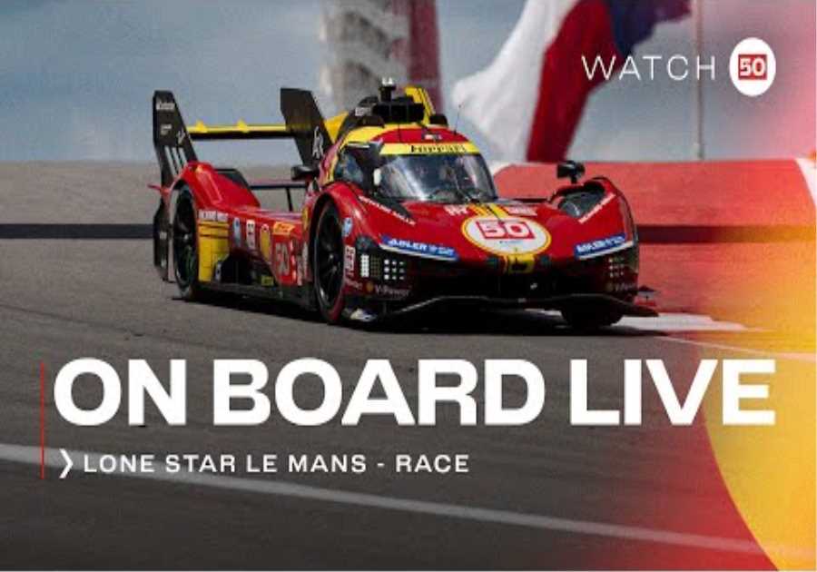 Ferrari Hypercar | Onboard the #50 LIVE race action at 6H COTA 2024 | FIA WEC