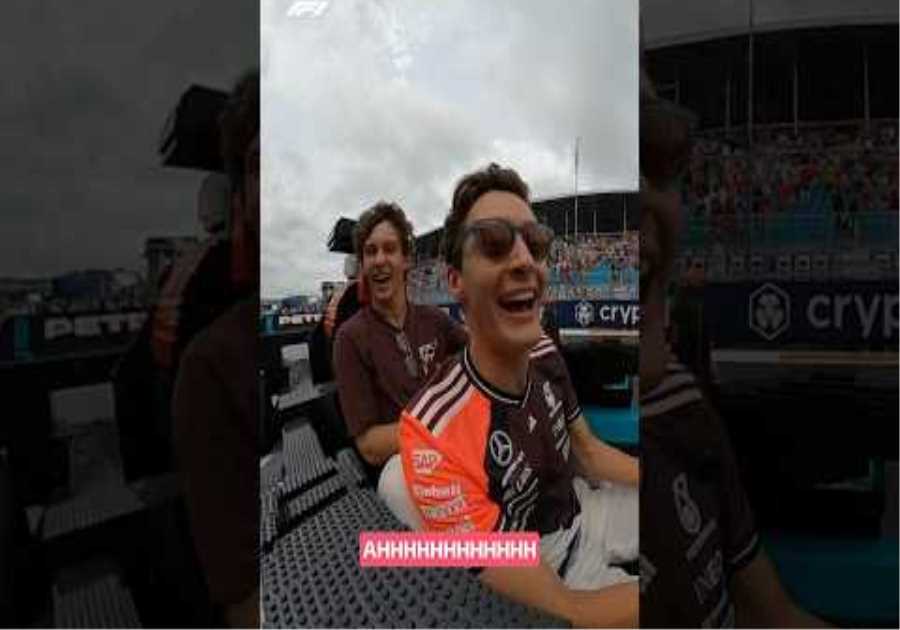 George Russell &amp; Kimi Antonelli's CHAOTIC LEGO F1 Race 😂