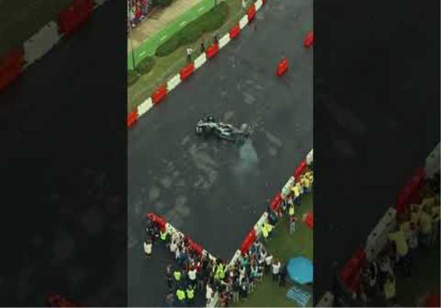 Drone view of our donuts in Puerto Rico #f1 #mercedesf1 #adidas