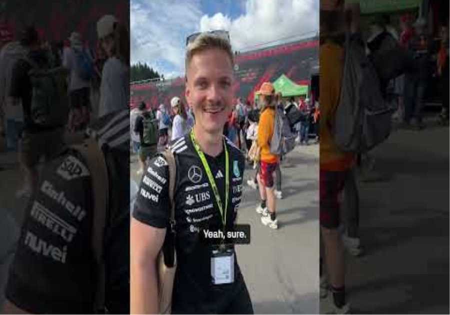 A special surprise for two big Mercedes fans 🤩