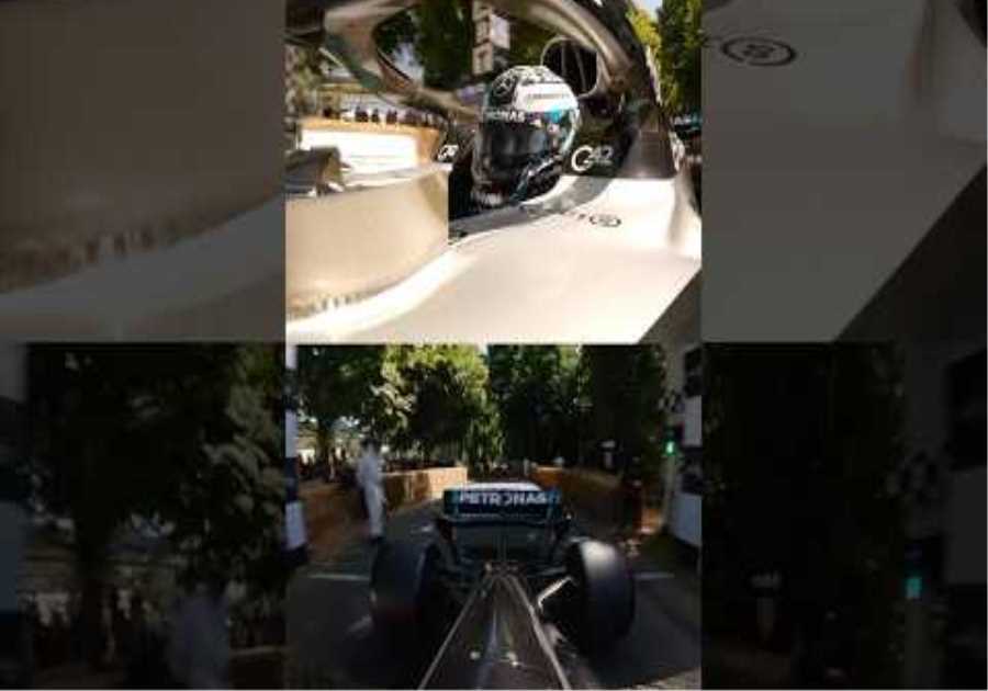 Ride onboard with Valtteri Bottas at the 2025 Goodwood Festival of Speed! 😤 #mercedesf1 #f1 #fos