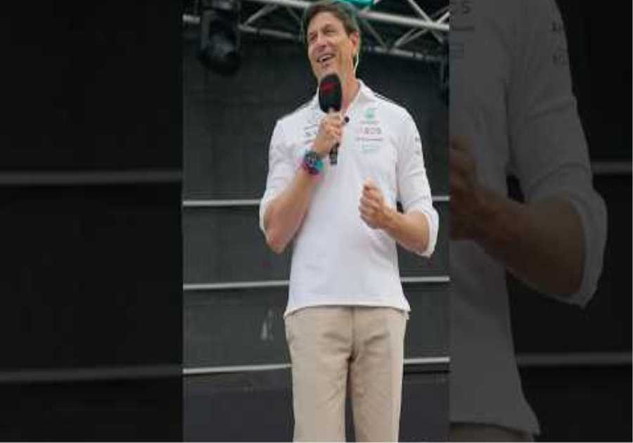 Fan forum with the home hero - Toto! 😁 #f1 #formula1 #mercedesf1