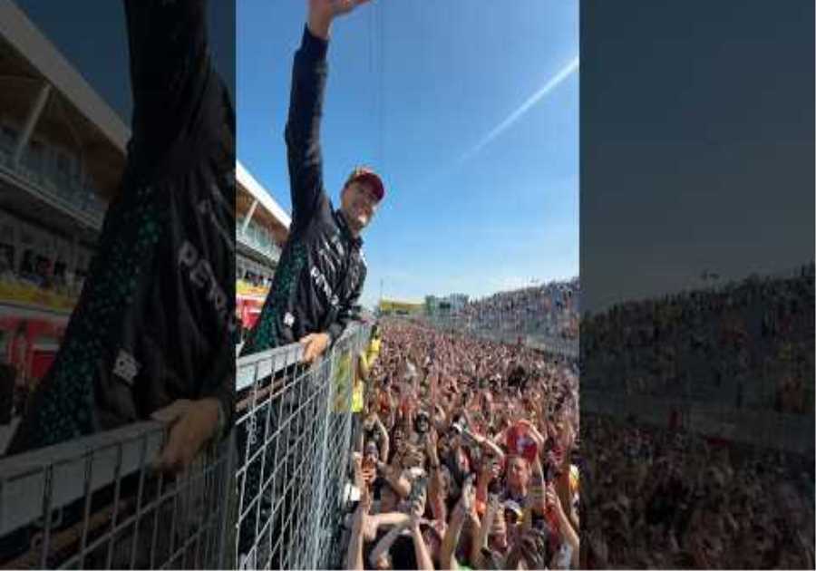 Celebrating in front of a SEA of Canadian fans!!!