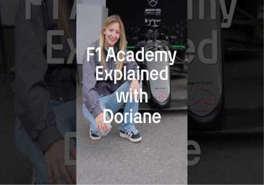 Doriane shows us her F1 Academy car 👀 #f1 #f1academy #mercedesamgf1