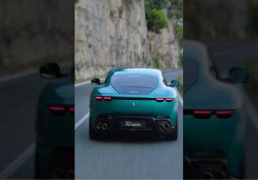 Chasing sunsets. Leaving echoes. #FerrariAmalfi #Ferrari