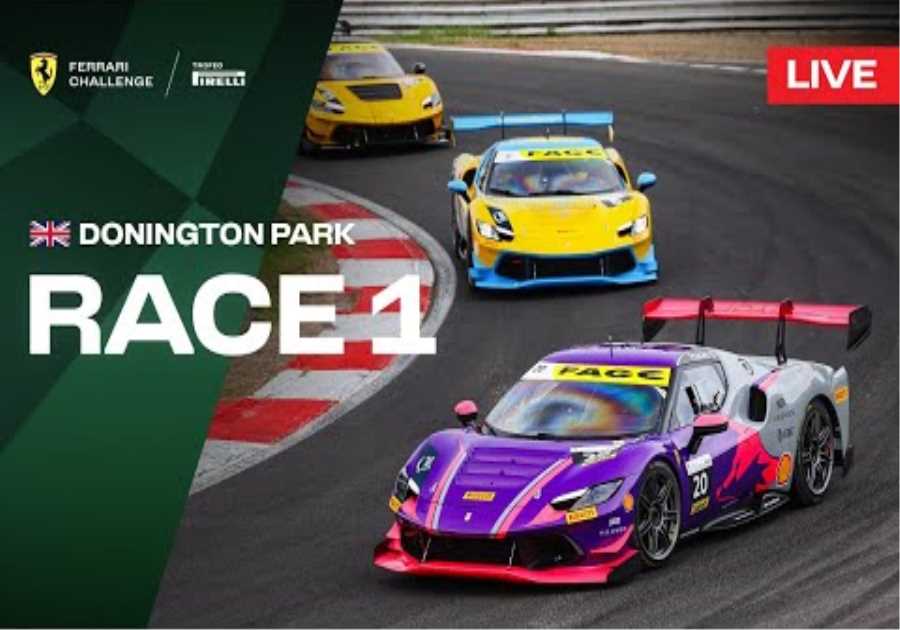 LIVE Ferrari Challenge UK - Donington Park, Race 1