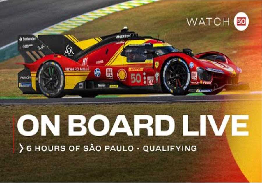 Onboard car #50 for HYPERPOLE at São Paulo 6H | Ferrari Hypercar