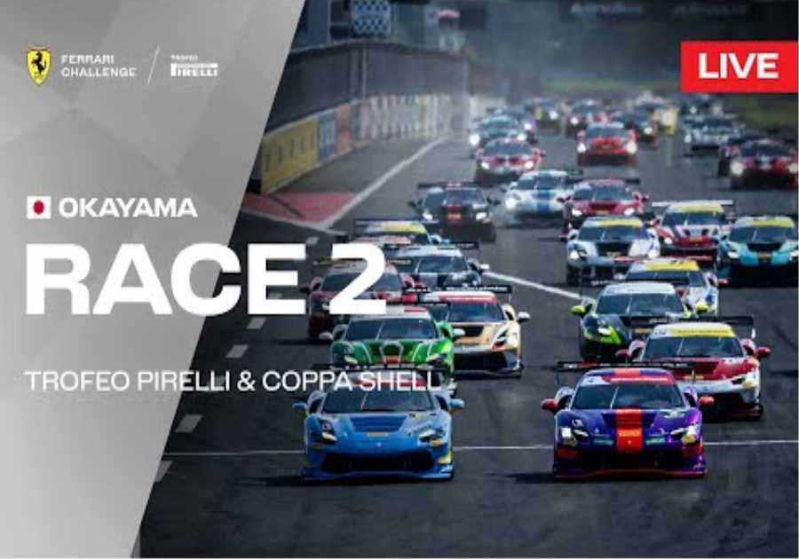 LIVE Ferrari Challenge Japan - Okayama, Race 2 - Trofeo Pirelli &amp; Coppa Shell