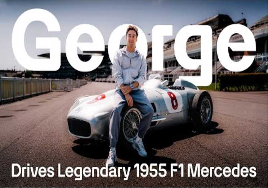 George Drives the 1955 British Grand Prix Winning Mercedes F1 Car
