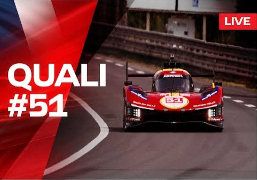 LIVE LE MANS 24 Qualifying  Onboard car #51 | Ferrari Hypercar