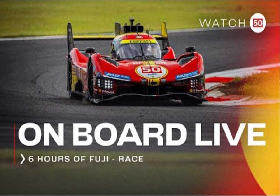 Ferrari Hypercar | Onboard the #50 LIVE race action at 6H of Fuji 2024 | FIA WEC