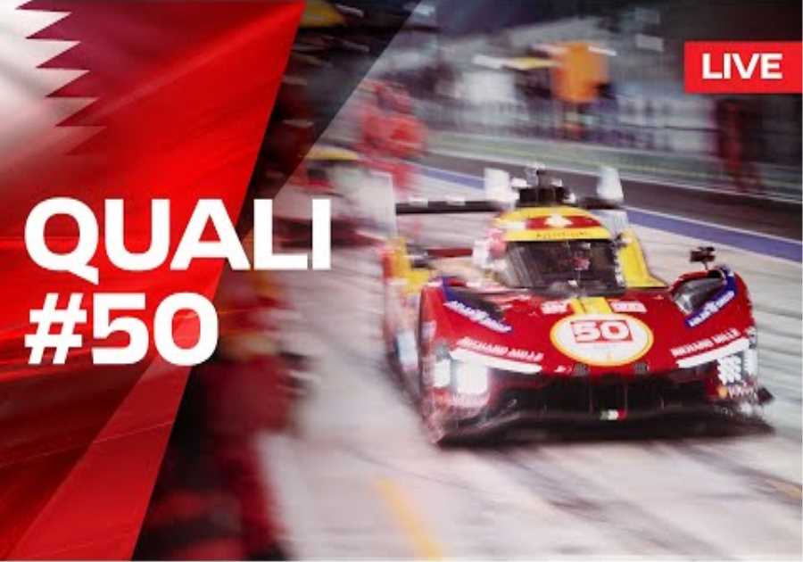 QUALI LIVE Onboard Car #50 | Qatar 1812 KM | Ferrari Hypercar