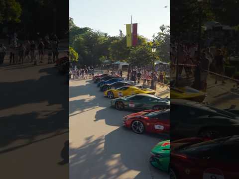 The wait is over. The #FerrariCavalcade steps into the spotlight. #Ferrari