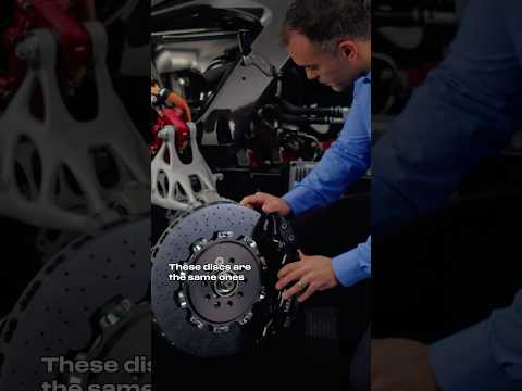 Can you guess how short the stopping distance is for a #FerrariF80 braking from 200 km/h?